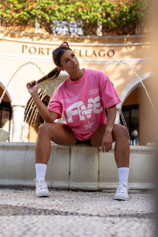 NEVER WALK ALONE CULTURED TEE | EDITION 2.0  BUBBLEGUM PINK