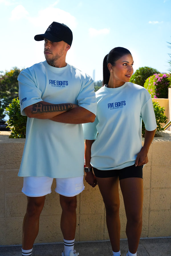 CONNECTED TEE | MISTY BLUE