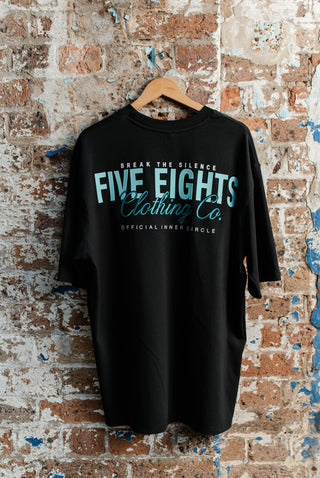 THE CHECK-IN TEE | BLACK / GREEN