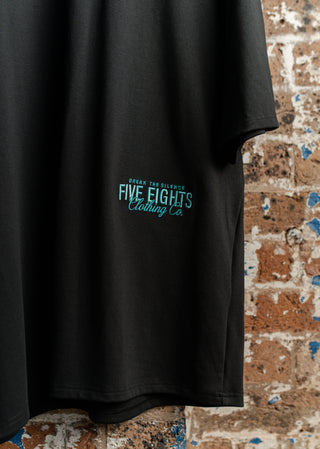 THE CHECK-IN TEE | BLACK / GREEN