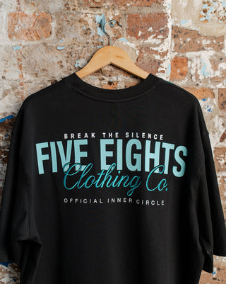 THE CHECK-IN TEE | BLACK / GREEN