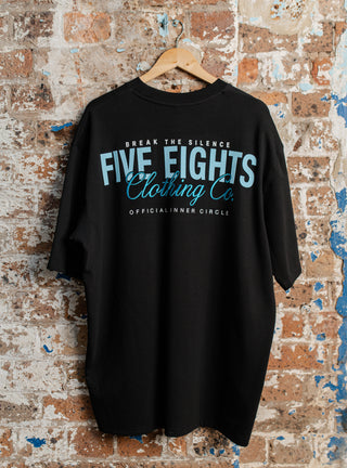 THE CHECK-IN TEE | BLACK / BLUE