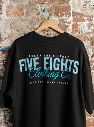 THE CHECK-IN TEE | BLACK / BLUE