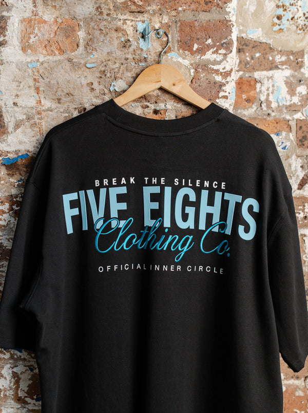 THE CHECK-IN TEE | BLACK / BLUE