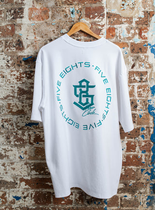 ORIGIN TEE | WHITE / GREEN