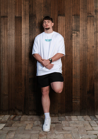 ORIGIN TEE | WHITE / GREEN
