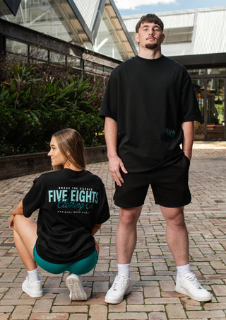 THE CHECK-IN TEE | BLACK / GREEN