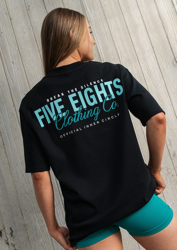 THE CHECK-IN TEE | BLACK / GREEN