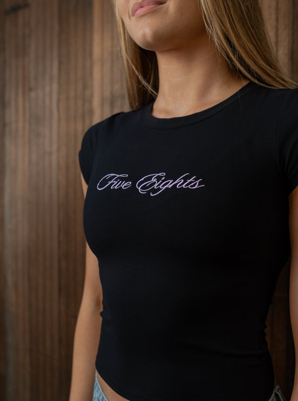 ESSENTIALS BABY TEE | BLACK