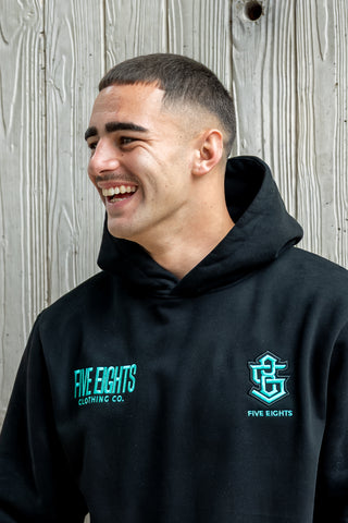 THE ENFORCER HOODIE 2.0 | BLACK / GREEN