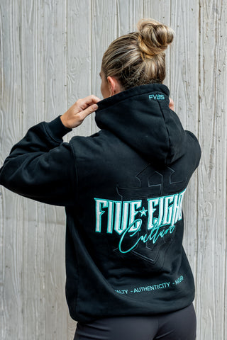 THE ENFORCER HOODIE 2.0 | BLACK / GREEN