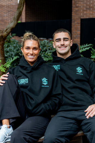 THE ENFORCER HOODIE 2.0 | BLACK / GREEN