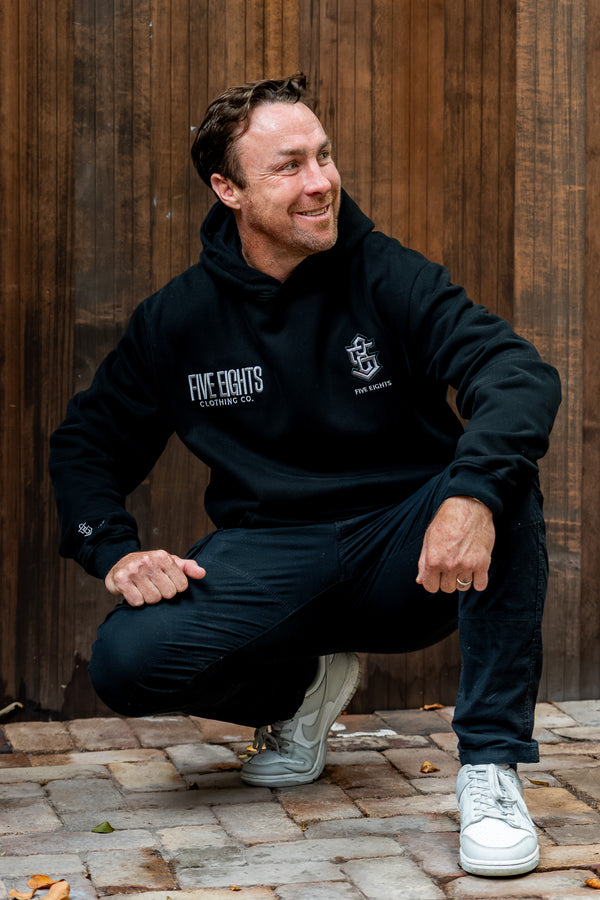 THE ENFORCER HOODIE 2.0 | BLACK / TAN