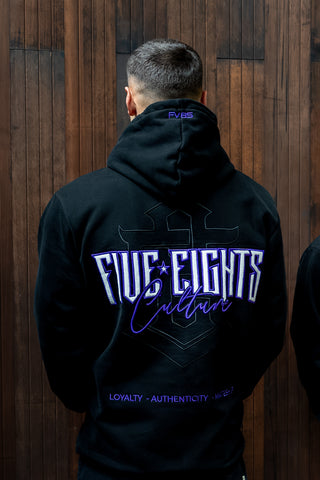 THE ENFORCER HOODIE 2.0 | BLACK / PURPLE