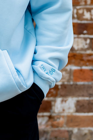 FRONTLINE HOODIE | BABY BLUE